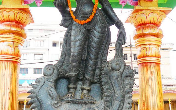 Idol of Goddess Godavari Matha at Pushkara Ghat in Rajahmundry